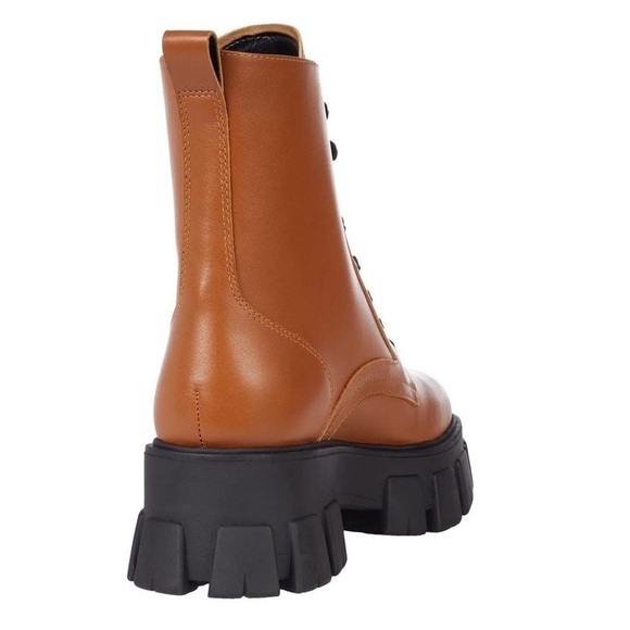 Marc Fisher Happy Natural Lace Up Boots Size 7 - Picture 6 of 8